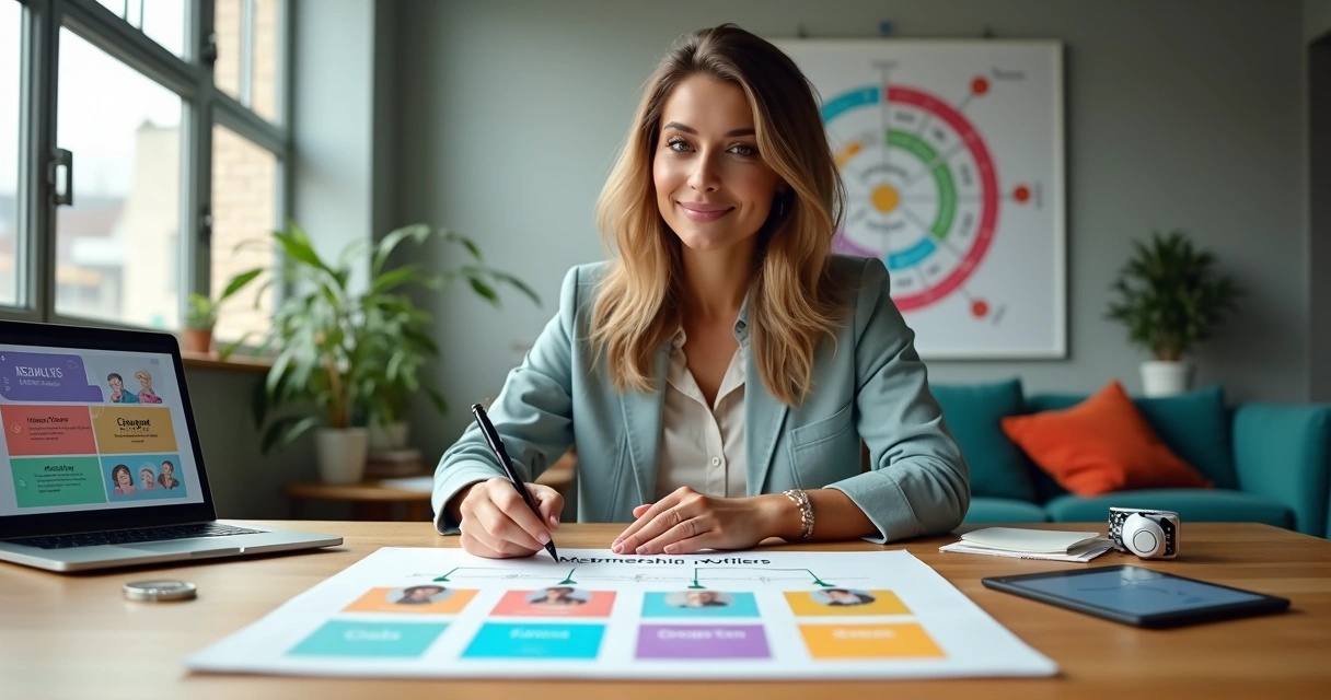 Mentora organiza ofertas de mentoria para diferentes perfis de alunos em painel visual colorido 