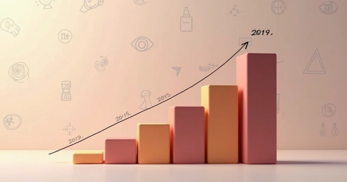 Gráfico mostrando o crescimento do mercado de design brasileiro 2019-2025 