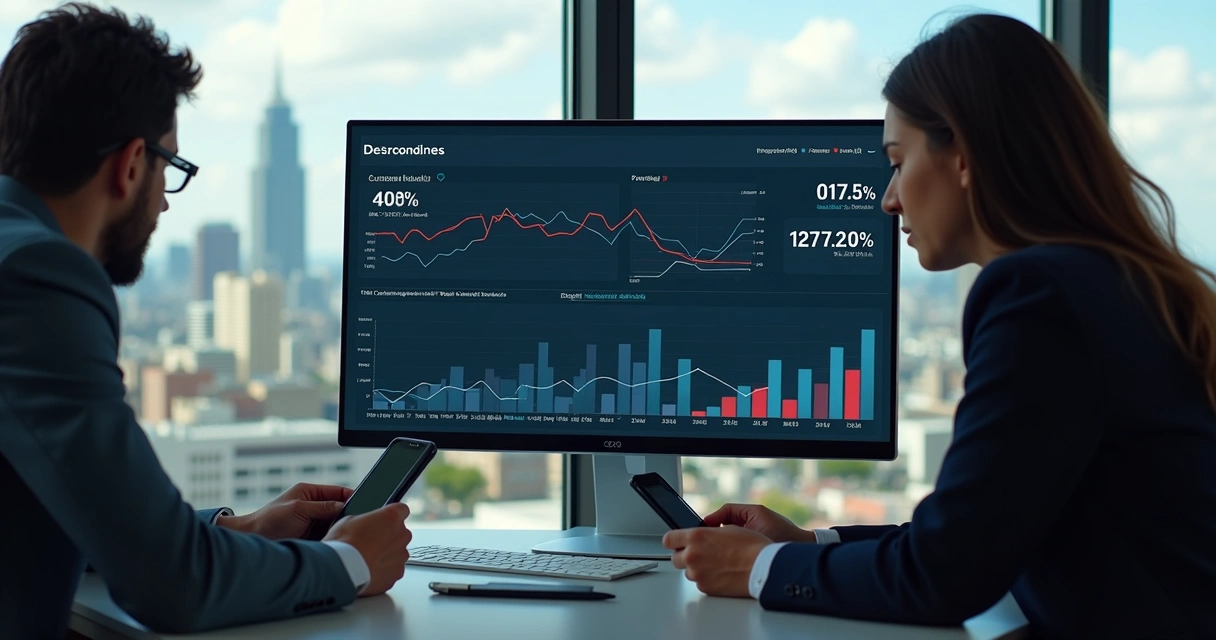 Tela de prediction market com gráficos econômicos e cotações em reais 