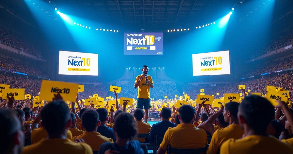 Neymar e fãs na Mercado Livre Arena Pacaembu em evento de marketing 