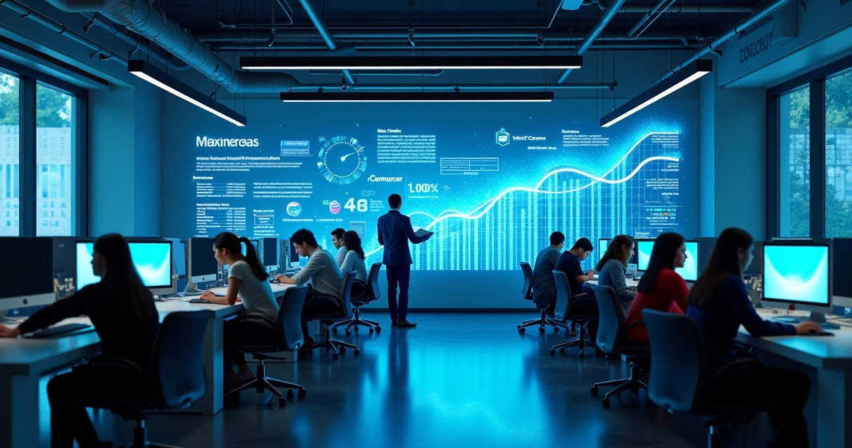 Crescimento do mercado de pagamentos digitais com várias maquininhas e gráficos 