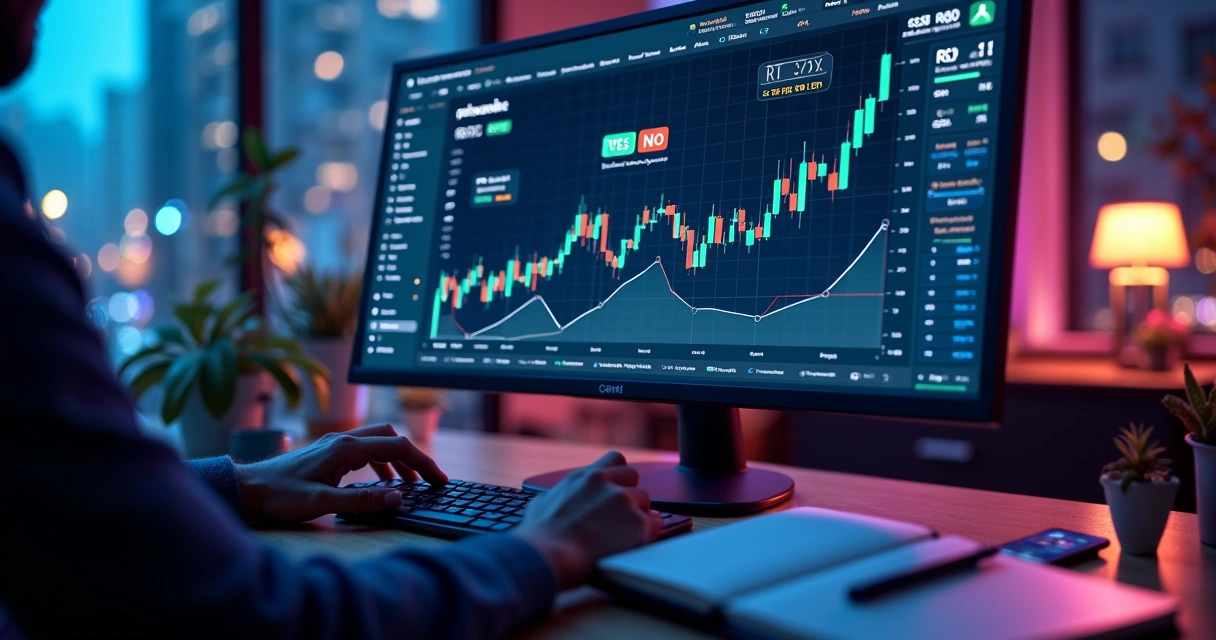 Tela de mercado de previsão com gráficos e apostas em reais no Brasil 