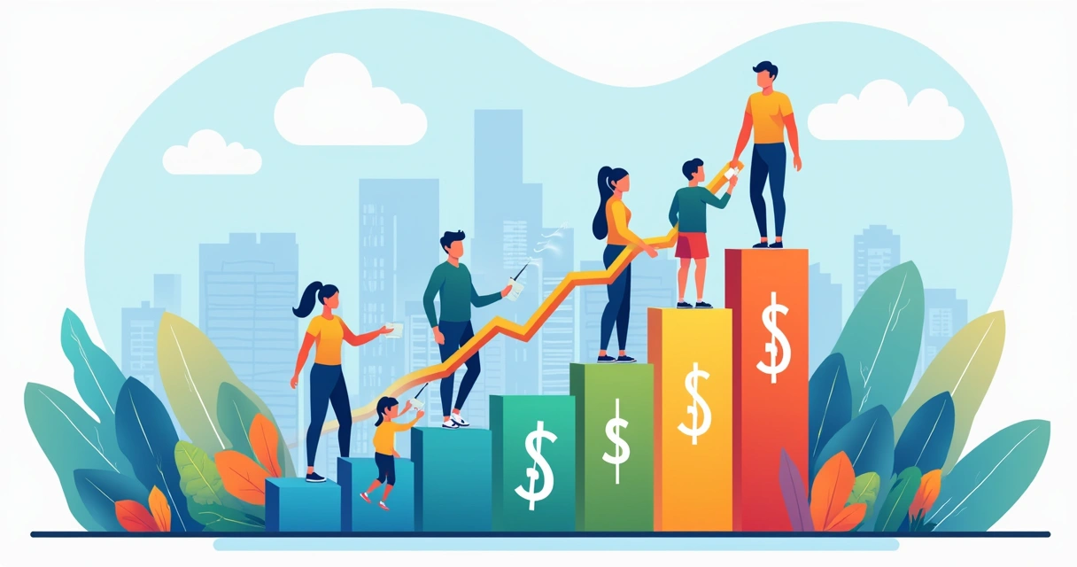 Gráfico simples ilustrando o crescimento do mercado de seguro de vida no Brasil 