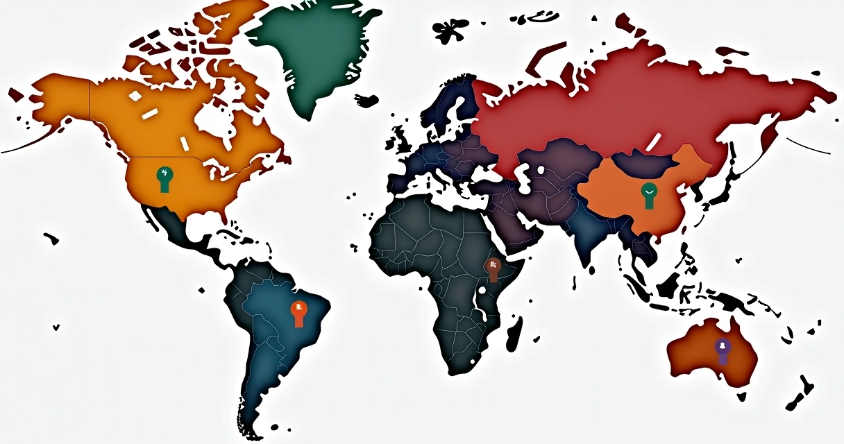 Representação de mercados internacionais e nacionais de marketplace 