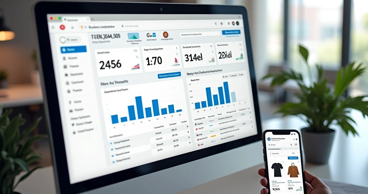 Dashboard de campanhas do Meta Ads mostrando resultados de anúncios de loja online 