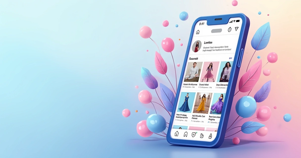 Carrossel de anúncios no Instagram com produtos variados de loja virtual 