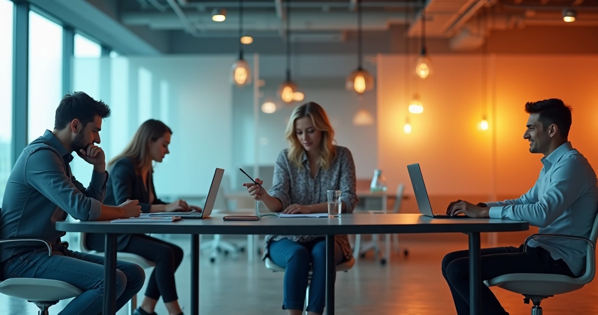 Mosaico mostrando evolução pessoal após críticas, no ambiente corporativo 