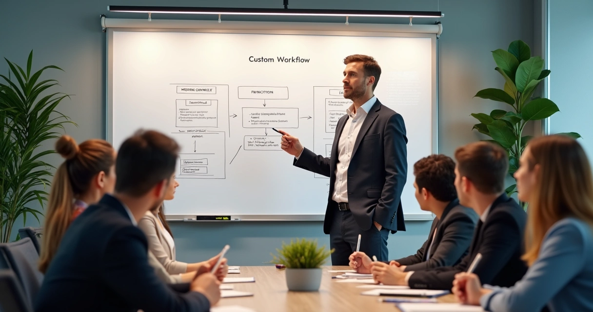 Profissional apresentando método exclusivo para clientes 