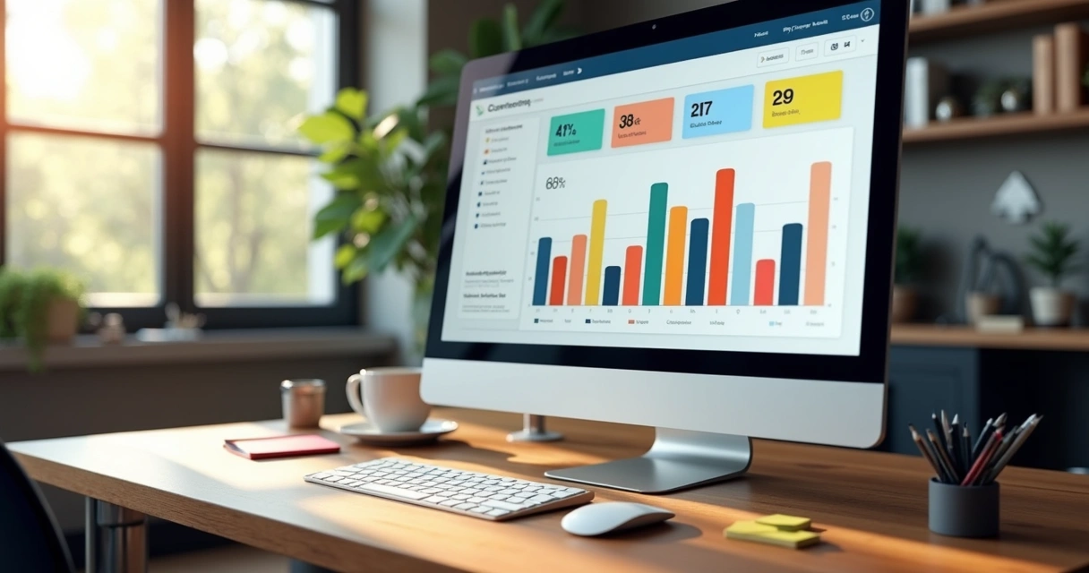 Métricas principais do funil de e-commerce em um gráfico de barras 
