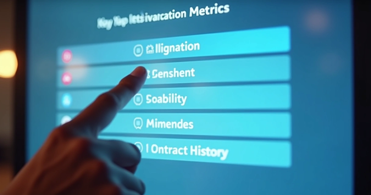 Tela com principais métricas de análise de influenciador digital 