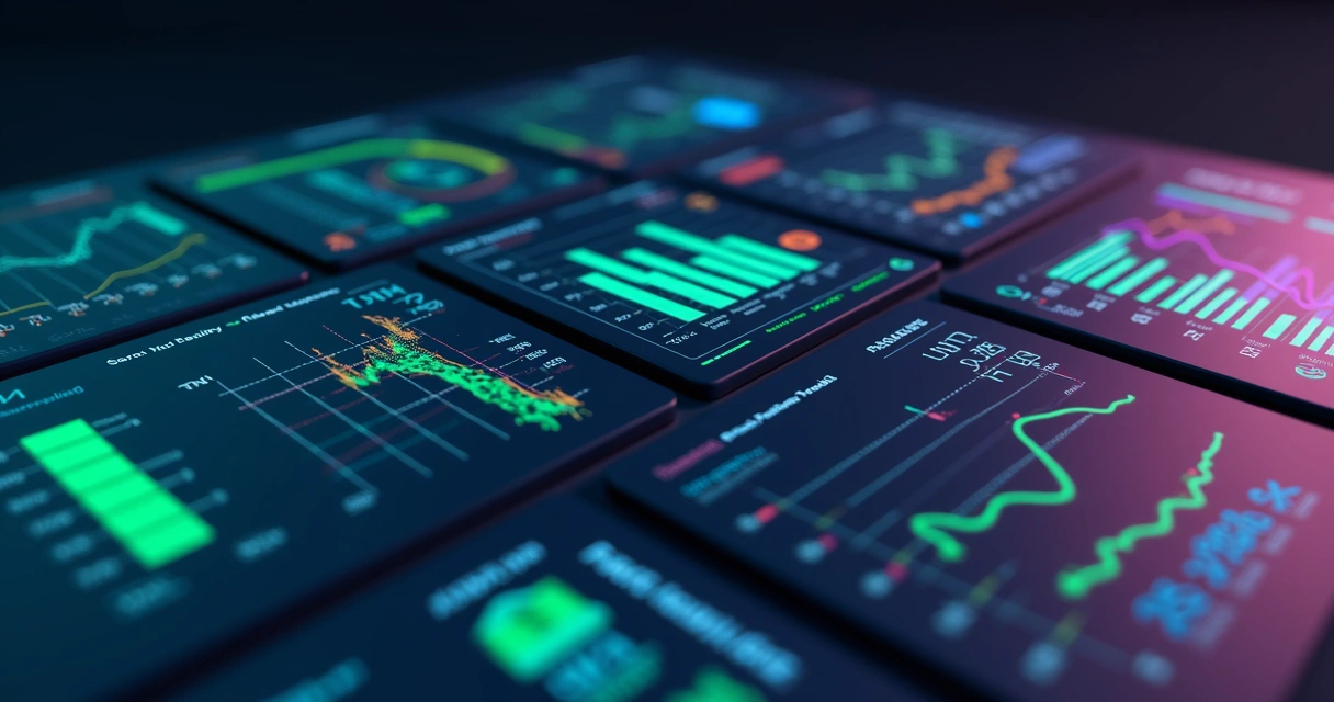 Indicadores de desempenho de SaaS mostrados em tela moderna 