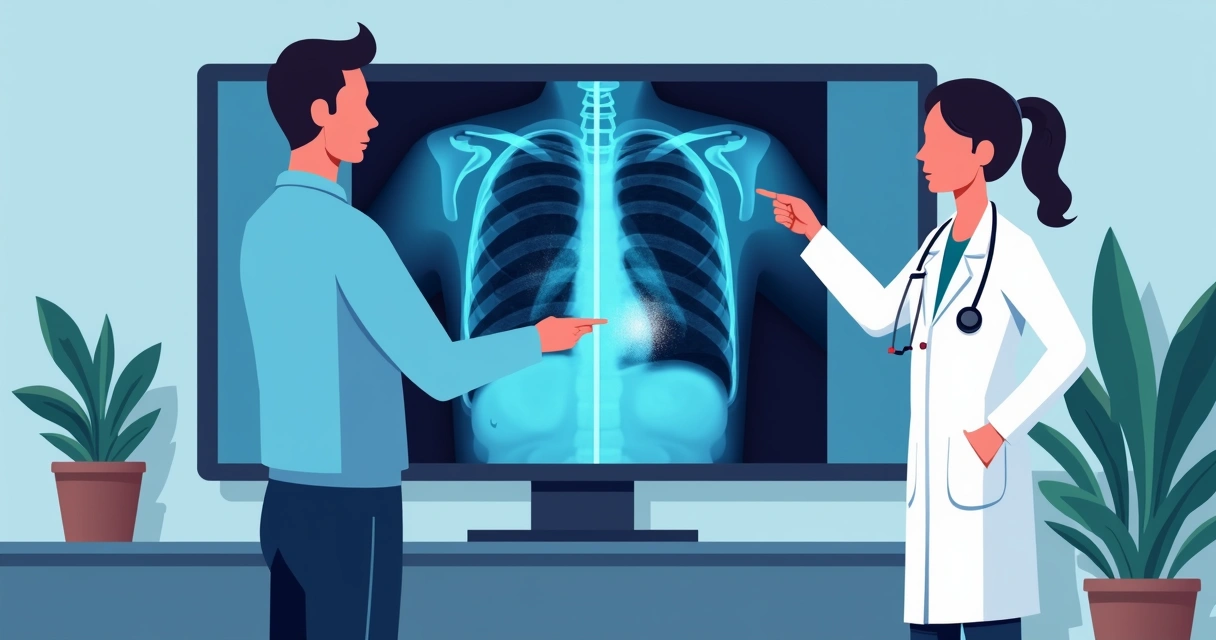 Diagnóstico e tratamento de micobactérias não tuberculosas 5 Radiografia mostrando infecção pulmonar por micobactérias não tuberculosas