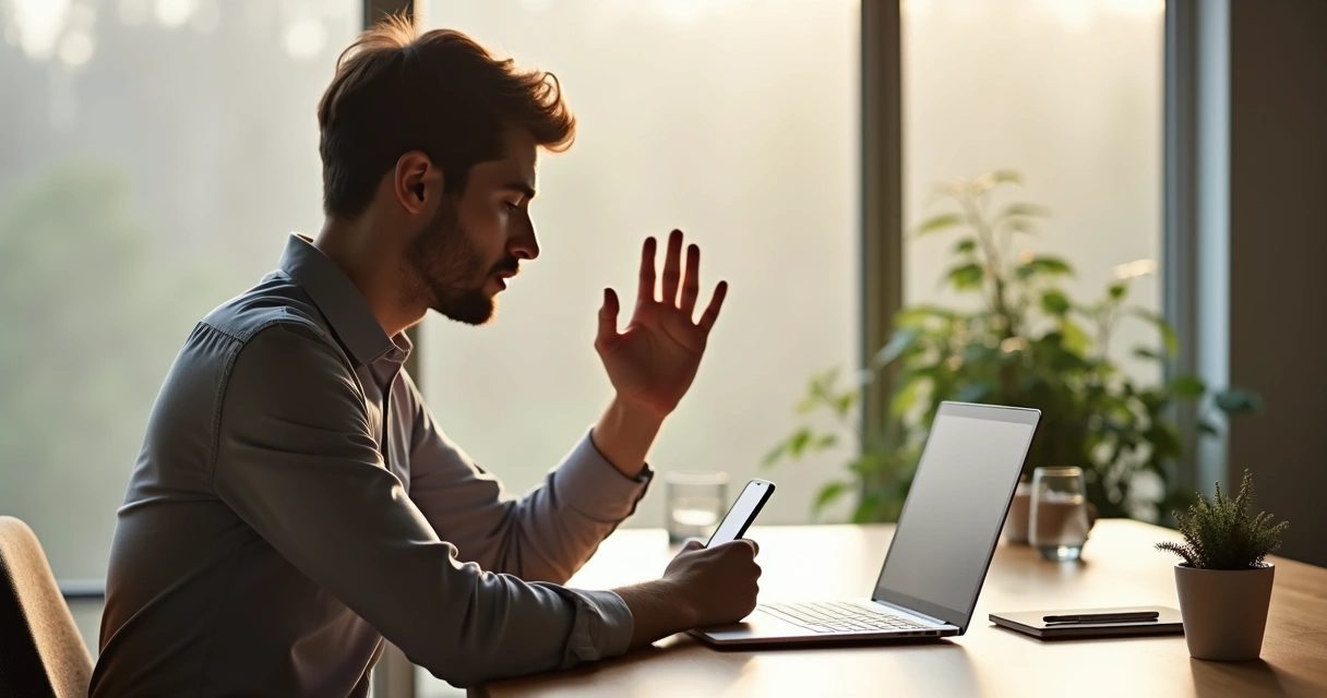 Person creating small boundaries in daily life to protect their personal energy 