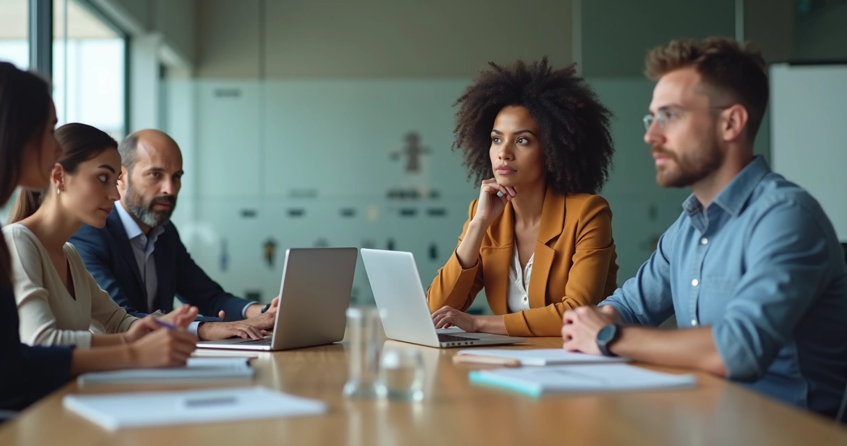 Pessoa percebendo microagressao em reuniao de trabalho 