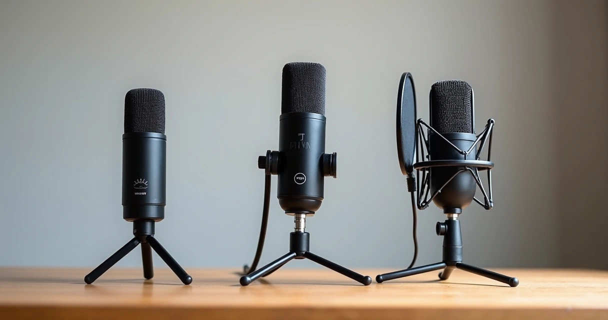 Microfones para podcast em modelos acessível, intermediário e profissional 
