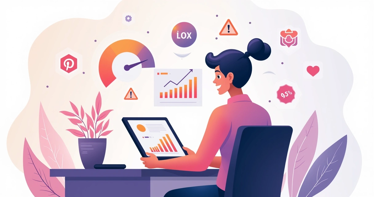 Microinfluenciador com tablet, gráficos de risco e sentimento ao fundo 