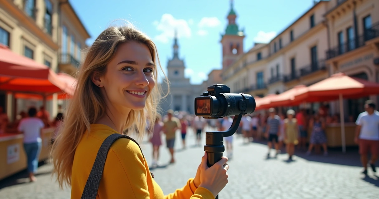 Microinfluenciador divulgando atrações turísticas de cidade 