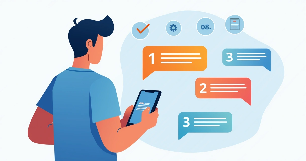 Cliente usando chatbot para microlearning