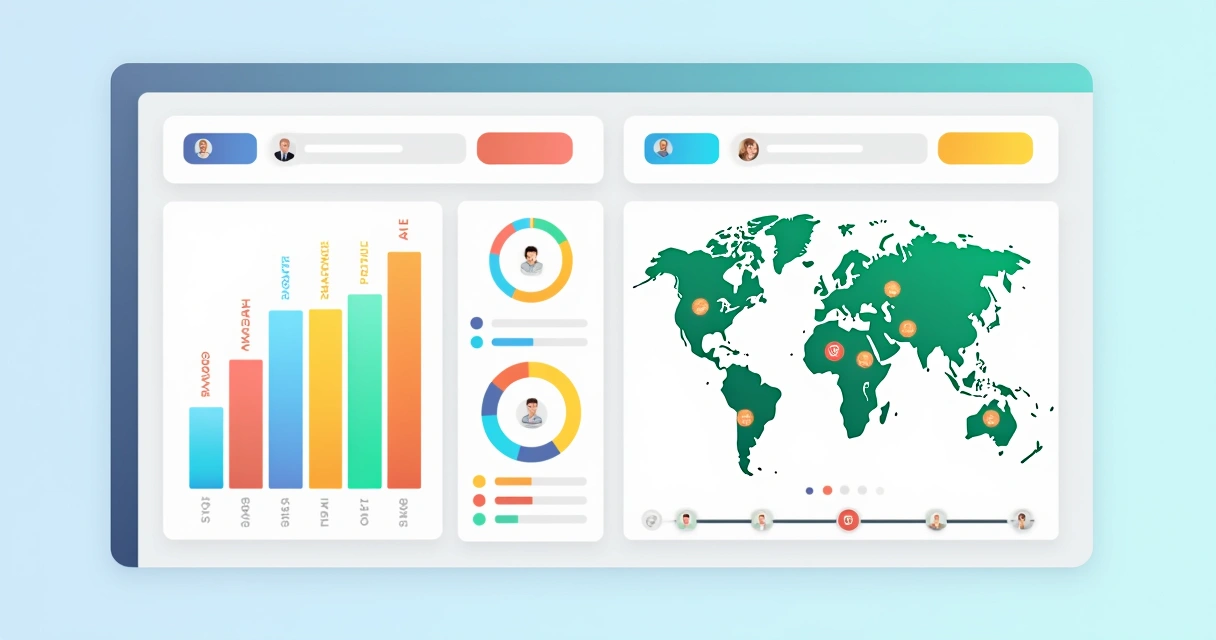 Dashboard com microtargeting para campanha política 