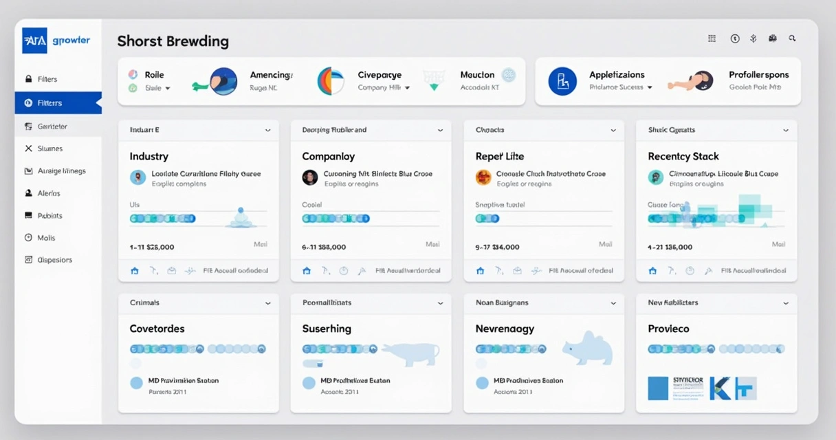 Ilustração de painéis e filtros para microtargeting em SaaS B2B