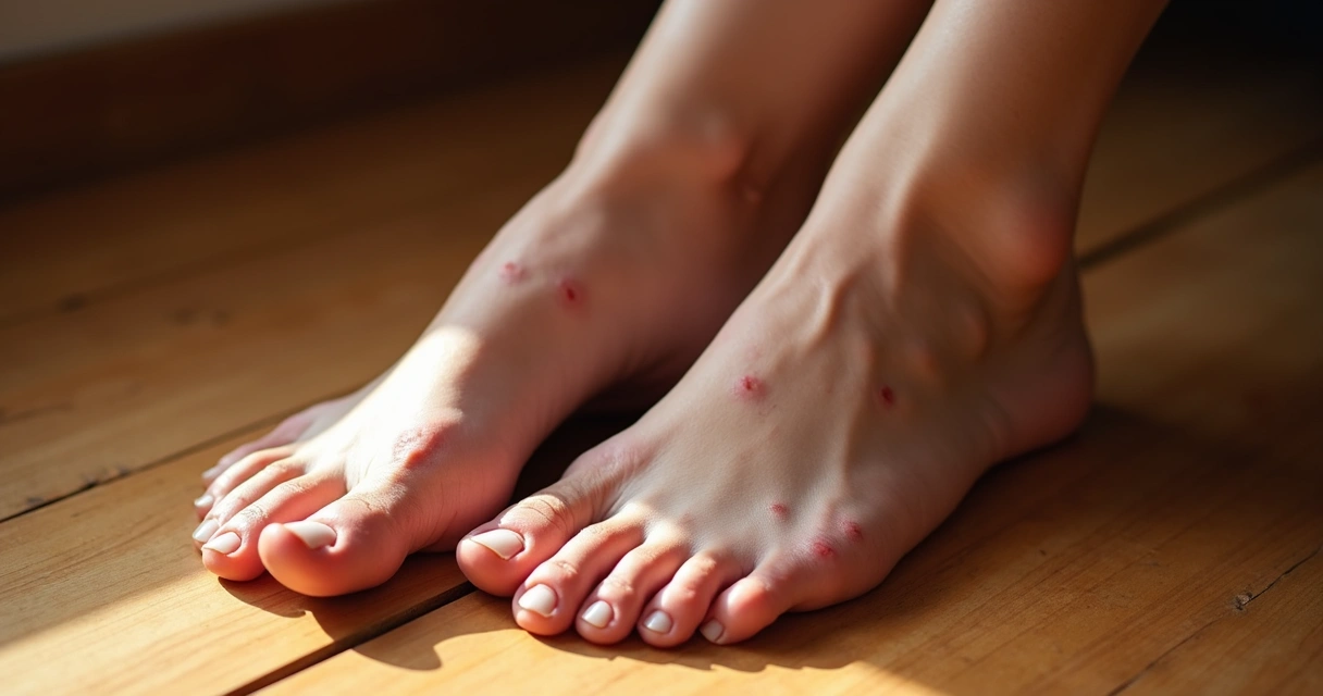 Microvarizes discretas em pernas femininas 