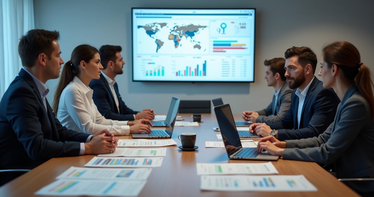 Equipe revisando migração de dados para CRM