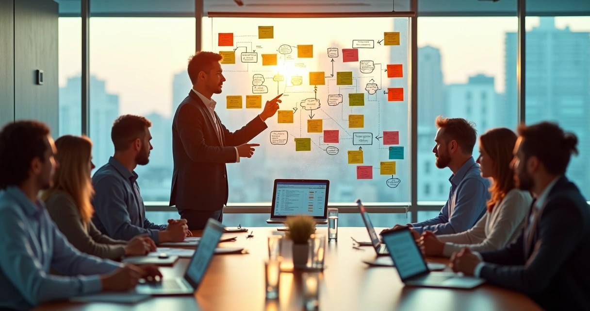 pessoas discutindo a implementação do hubspot