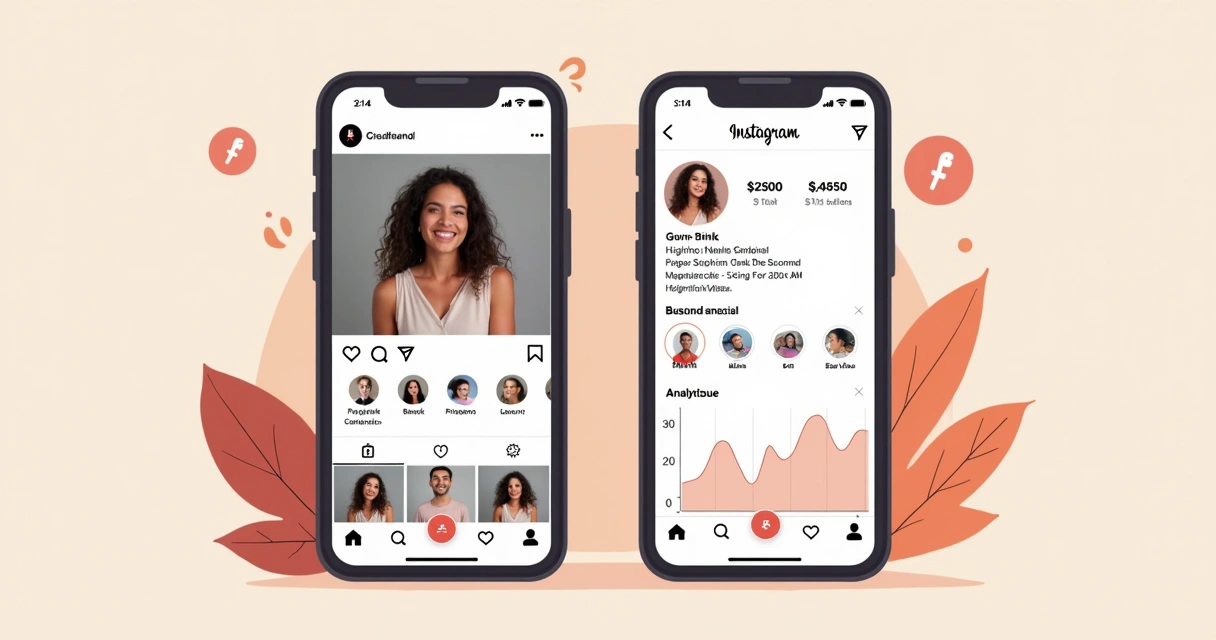 Tela de migração de perfil pessoal para comercial no Instagram 