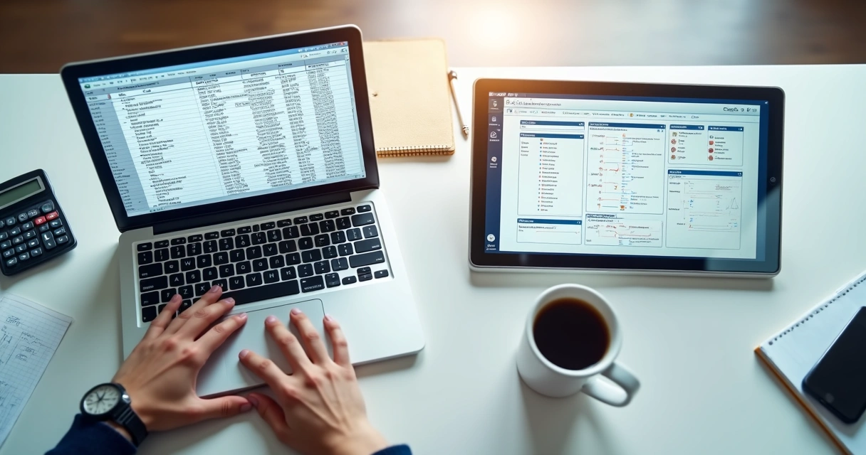 Planilha sendo migrada para sistema CRM 