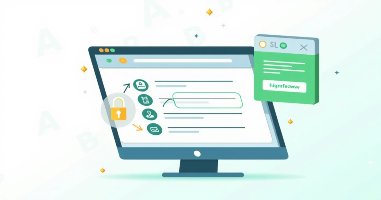 Passos para migrar site para HTTPS, checklist sobre tela de computador com marcação 