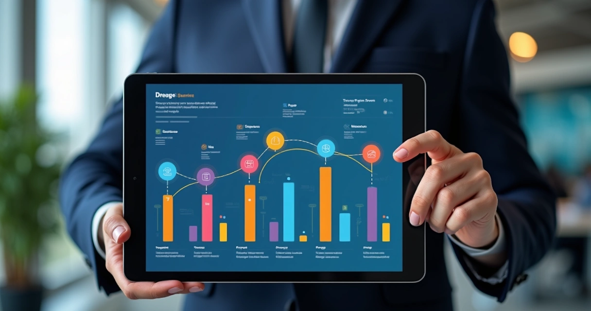 Digital project management board showing milestones under review 