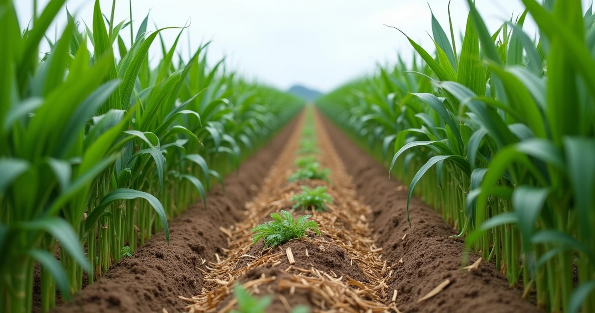 Milho e braquiária consorciados em talhão 