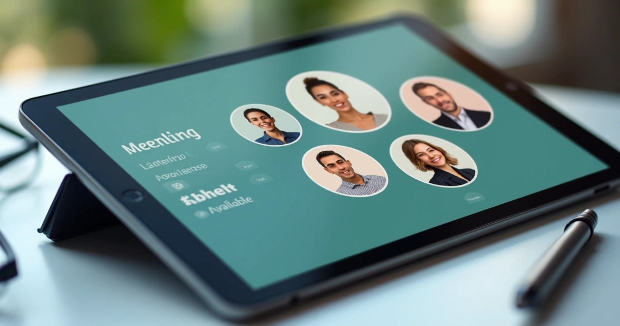 Digital avatars with calm status indicators for remote teamwork 