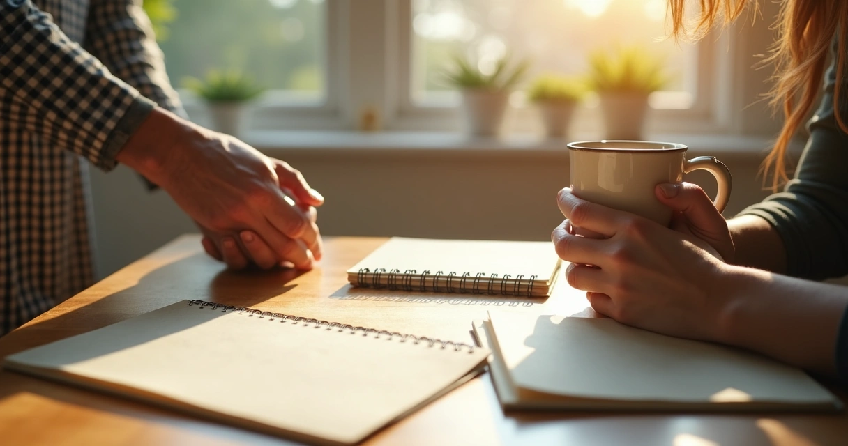 Person pausing before making a choice 