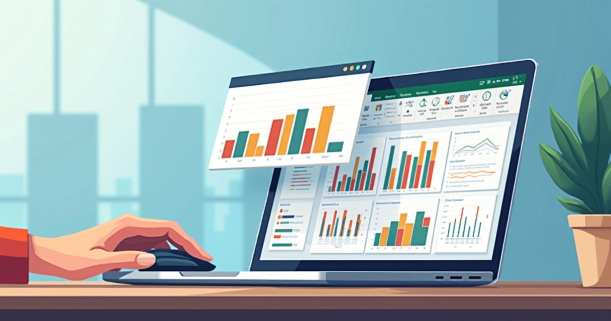 Mini-gráfico aparecendo ao passar o mouse no Excel. 