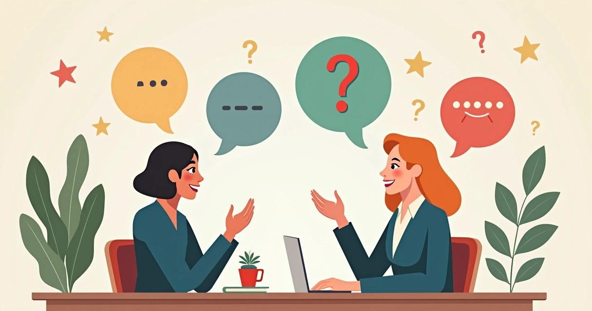 Ilustração corporativa flat mostrando pessoas questionando e desmistificando conceitos errados sobre NPS com gráficos e ícones explicativos ao fundo 