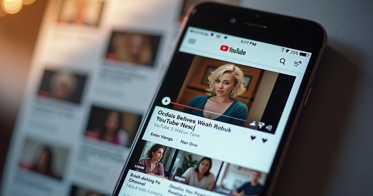 Simulação de thumbnail vista em smartphone 