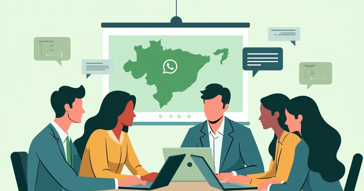 Representação de grupo político organizando campanha por WhatsApp em Belo Horizonte.