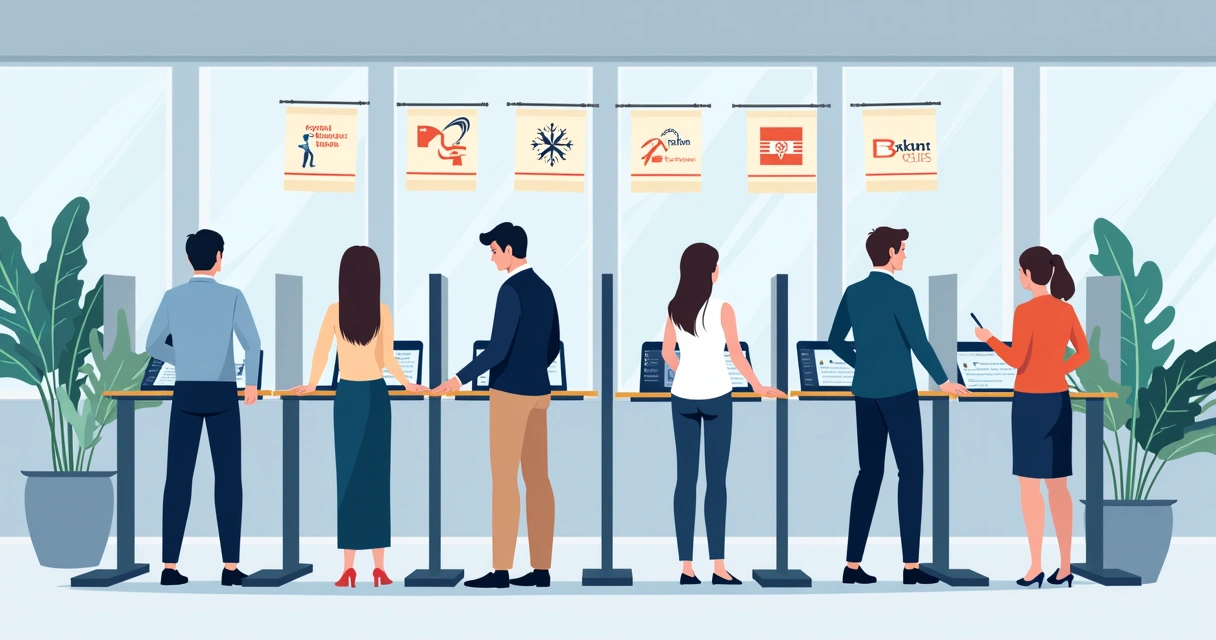 Pessoas votando em urna digital em ambiente de conselho profissional. 