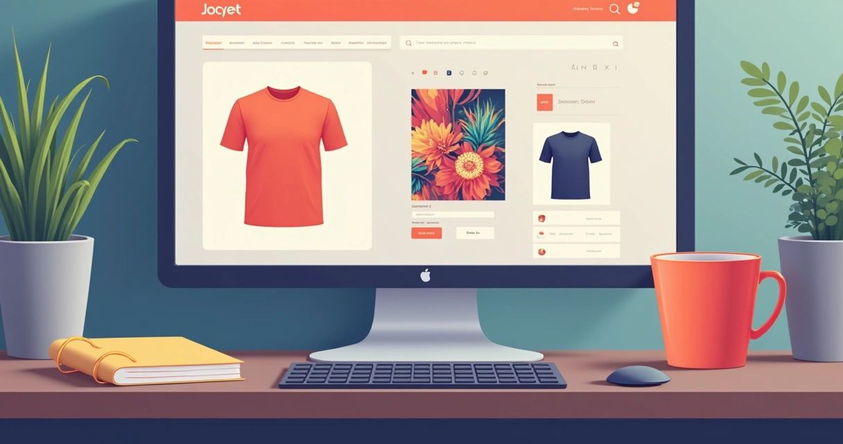 Mockup de pedido individual de camiseta personalizada no celular 