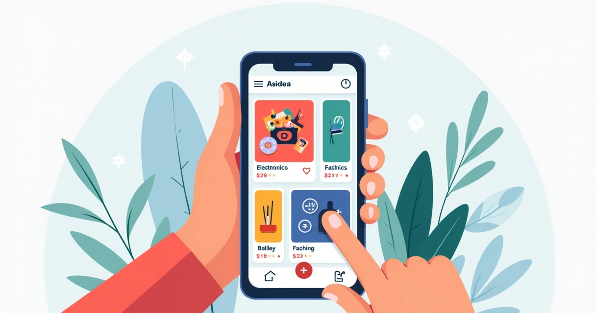 Tela de celular exibindo modelos de catálogo digital para diferentes nichos 