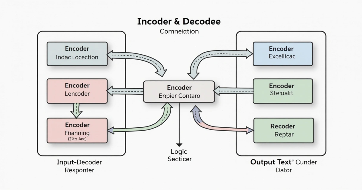 Ilustração de modelo encoder-decoder com separação entre encoder e decoder 