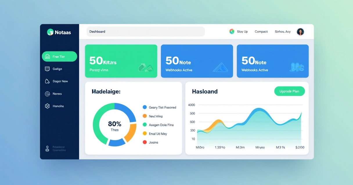 Tela ilustrativa de um painel freemium para emissão NFS-e 