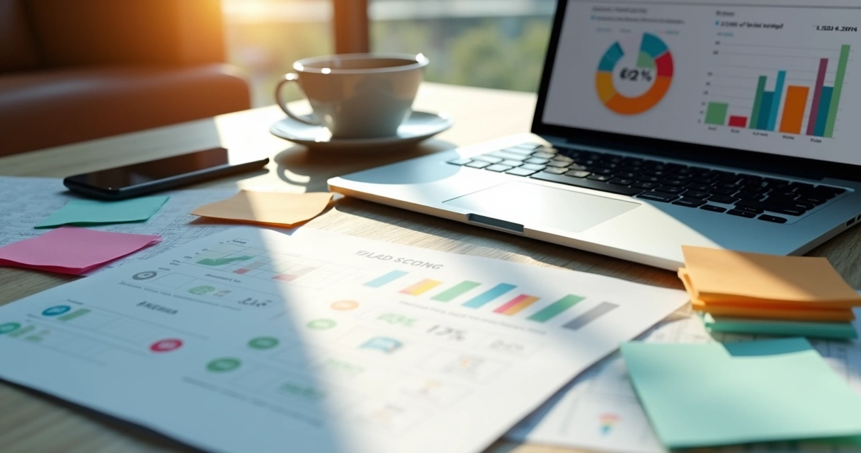 Exemplo visual de ficha de lead com nota de qualificação 