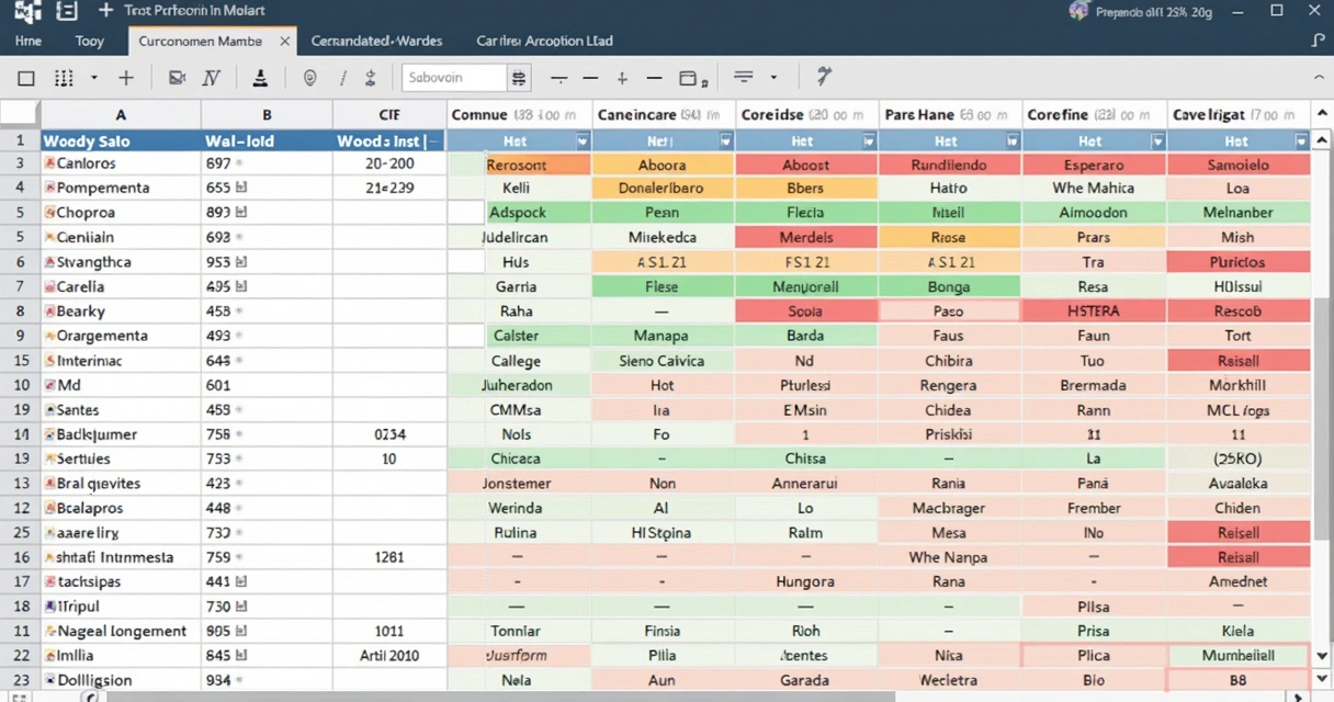 Exemplo visual de planilha de pontuação de leads B2B 