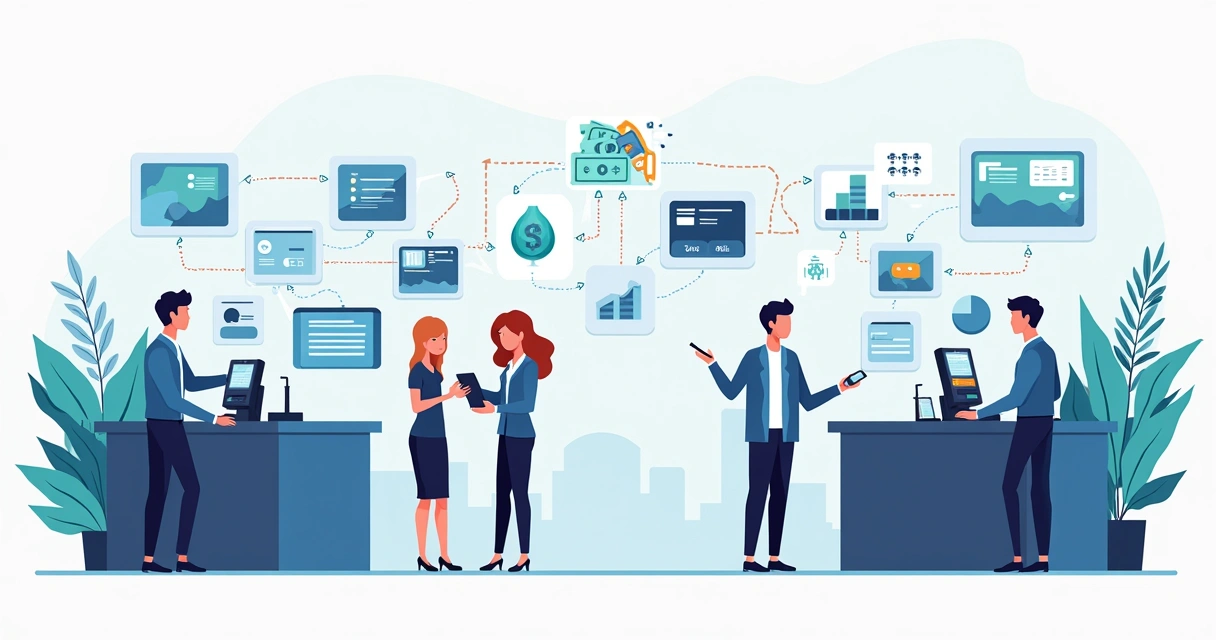 Fluxo do modelo de negócios white label com maquininhas, clientes e processos de recebimento 