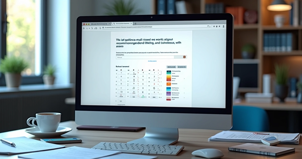 Tela de computador com modelo de pesquisa NPS para envio por e-mail 