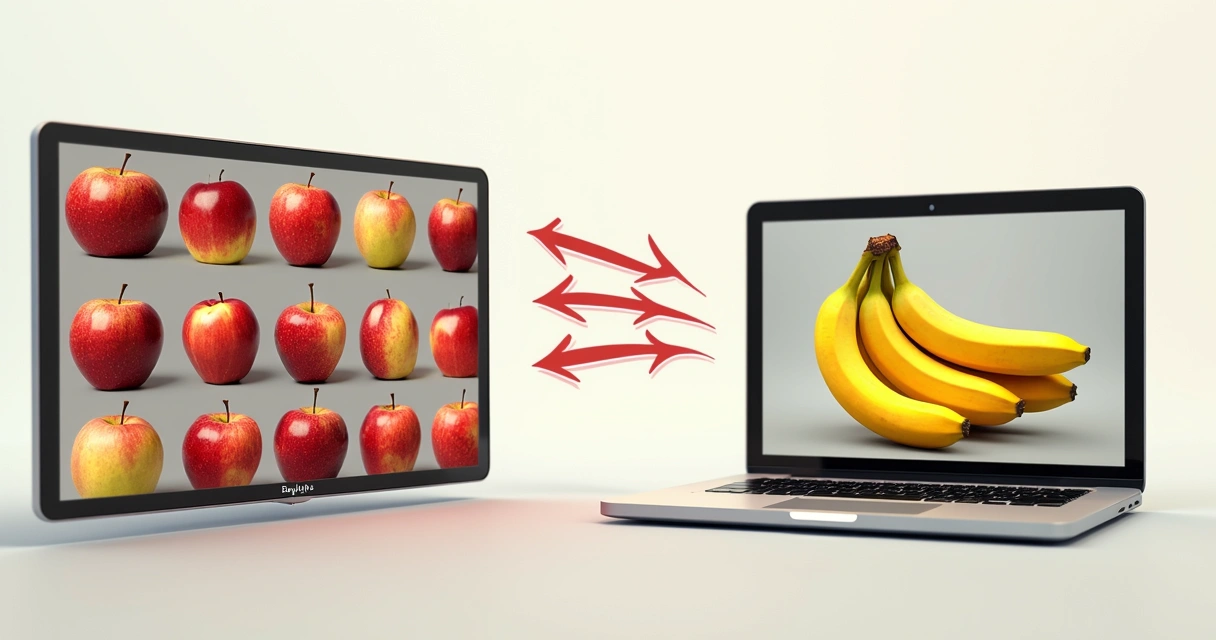 Exemplo visual de aprendizado supervisionado 