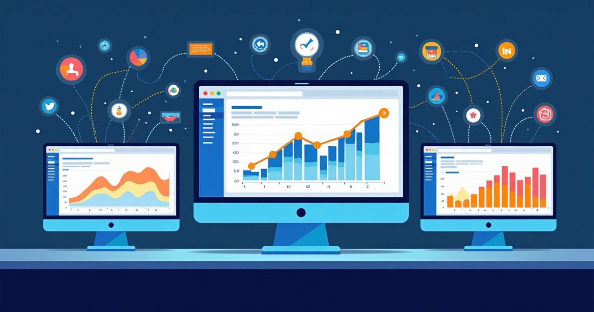 Afiliado: Guia Prático de Comissionamento e Performance Dashboards representando diferentes modelos de atribuição entre parceiros