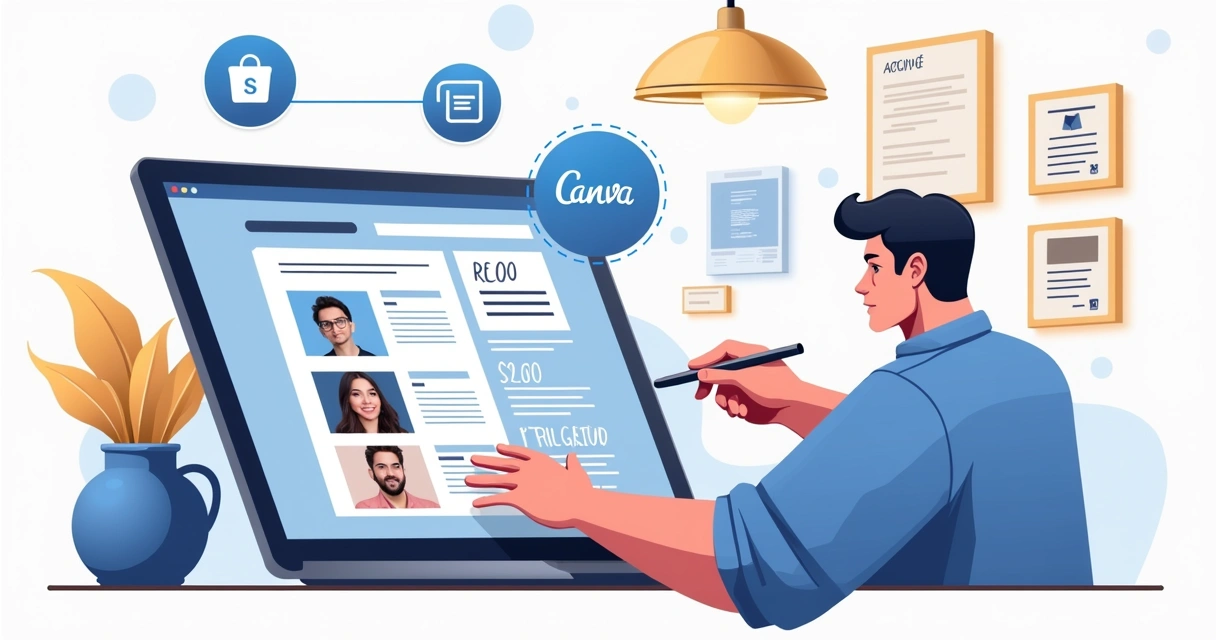 Modelos de catálogo PDF para edição no Canva